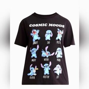 Disney Stitch  Cosmic Moods Graphic T-Shirt Sz XL 16/18 Nwt